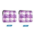 thumbnail image 7 of FORMRS 15"-15.6" Laptop Sleeve Protective Case Soft Carrying Quilted Computer Bag Cover, Purple and White Pattern, 7 of 7