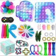 thumbnail image 2 of ITFABS 30Pcs Sensory Toys Set, Stress Relief Finger Training Dimple Games Kit, 2 of 9