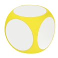 thumbnail image 1 of Wipe Off Dice Cubic Portable Cleanable Write On Dice Vibrant Color Blank Teaching Accessory Yellow, 1 of 4