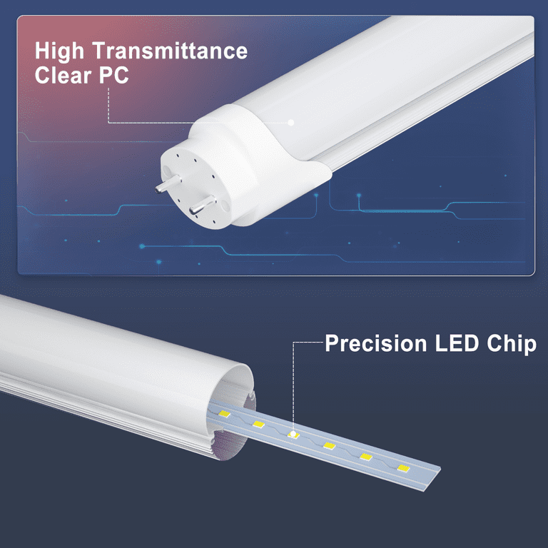 T8 LED Tube Light 18 Watts Daylight, Plastic LED Tube Lights