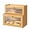 Nature, variant on Bread Box for Kitchen Countertop Double Layer Large Corner Bread Box Capacity Bread Storage Bin Farmhouse Breadbox Container Organizer Cabinet Cupboard Nature