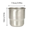 thumbnail image 3 of Yhmxh Stackable Stainless Steel Coffee Cup, 9.5 oz Portable Mini Metal Tumbler, Unlined Reusable Water Mug for Coffee Tea Beverage, Lightweight Outdoor Camping Office Drinking Cup 280ml, 3 of 6