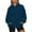 Navy, variant on IROINNID Hoodie for Women Oversized Long Sleeve Versatile Hoodie Casual Solid Plain Basic Pullover Fall Tops,Purple