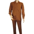 thumbnail image 2 of Men's MONTIQUE Two Piece Set Walking Leisure Suit 2372 Cognac Tone on Tone, 2 of 8