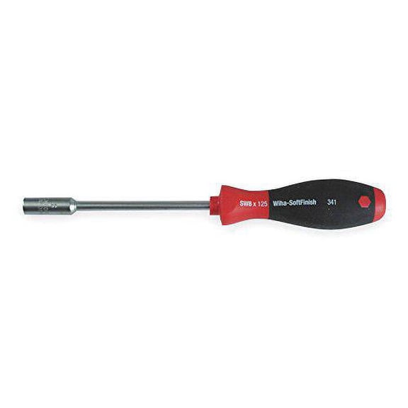 wiha 34142 nut driver with softfinish handle, inch, 7/16 x 125mm