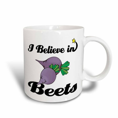 

3dRose I Believe In Beets - Ceramic Mug 11-ounce