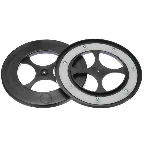 6.9inch Rotating Swivel Stand with Steel Ball Bearings Annular Lazy Susan 0.47inch with White Rubber Ring 2pcs