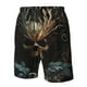 thumbnail image 4 of Balery Vintage Ornate Skull Traje de Baño Estilo Hawaiano para Hombre, Shorts de Secado Rápido con Bolsillos-3X-Large, 4 of 6