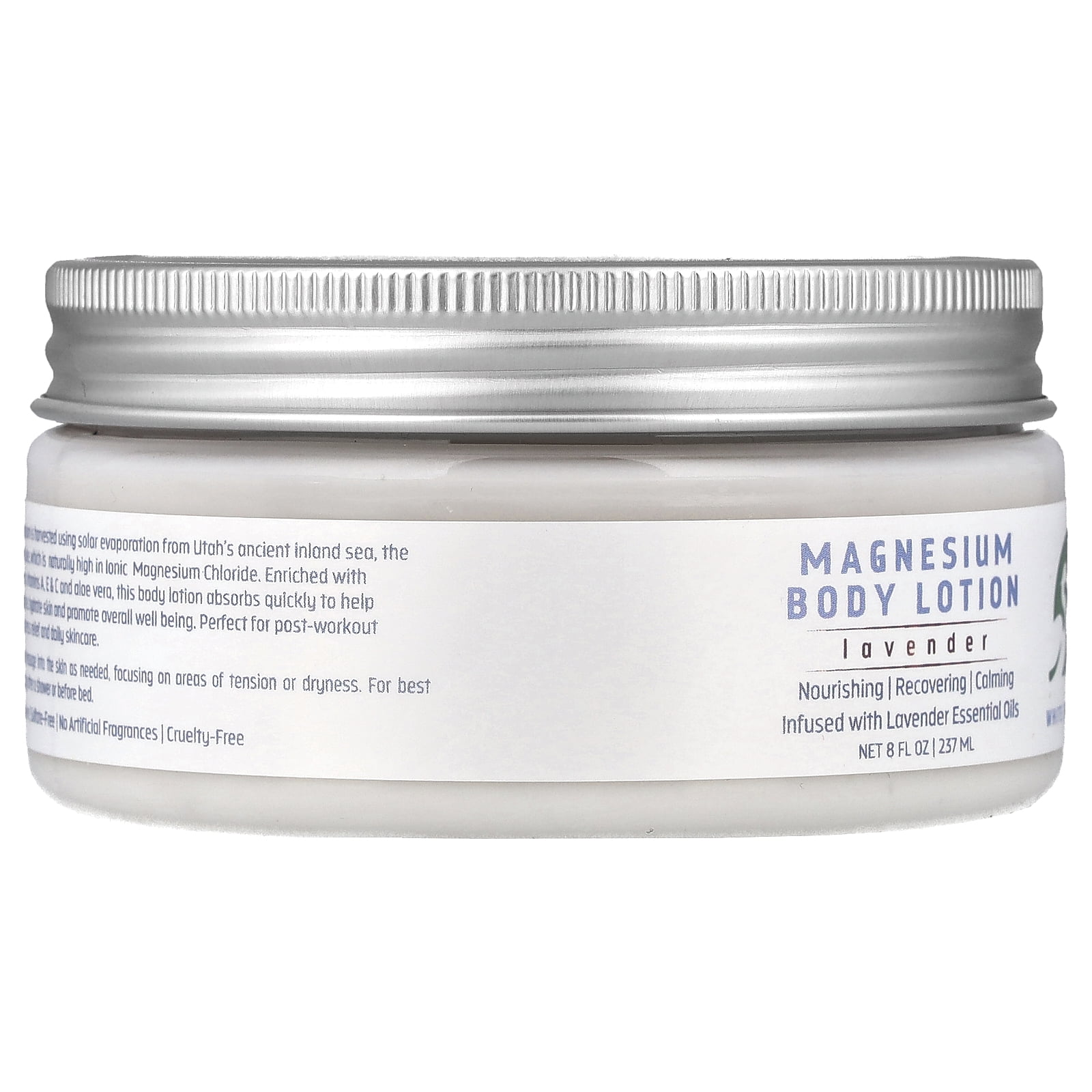 White Egret Magnesium Body Lotion, Lavender, 8 fl oz (237 ml)