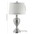 thumbnail image 4 of SAFAVIEH Poppy 28 in. Solid Iron Table Lamp, Nickel, 4 of 4