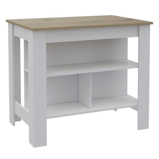 TUHOME Cala Kitchen Island Engineered Wood Kitchen Islands in Multi-color
