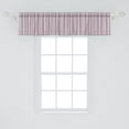 thumbnail image 2 of Ambesonne Geometric Window Valance, Vertical Line Art, 42" x 12", Warm Taupe Pink White, 2 of 3