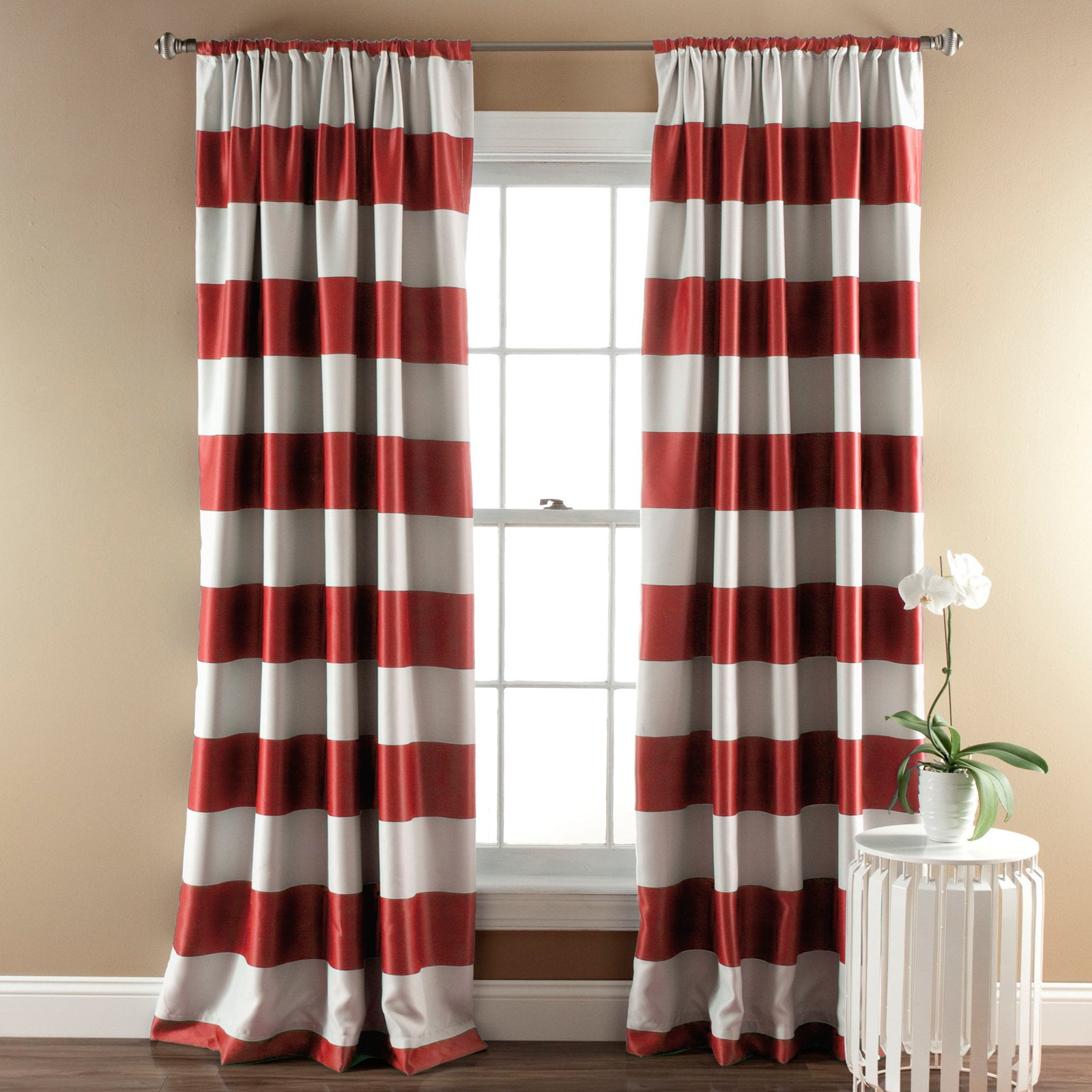 Stripe Blackout Window Panel, Pair