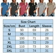 thumbnail image 2 of Askfv Women Casual Short Sleeve T-Shirts Striped Tunic Loose Pullover Shirts Tops, 2 of 3