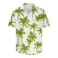 thumbnail image 4 of Blusa y camisa de manga corta con cuello vuelto Camisa casual para hombre Camisa de bolos vintage de manga corta Camisas de verano de playa cubana Camisa con botones Blusa para hombre Poliéster, 4 of 5