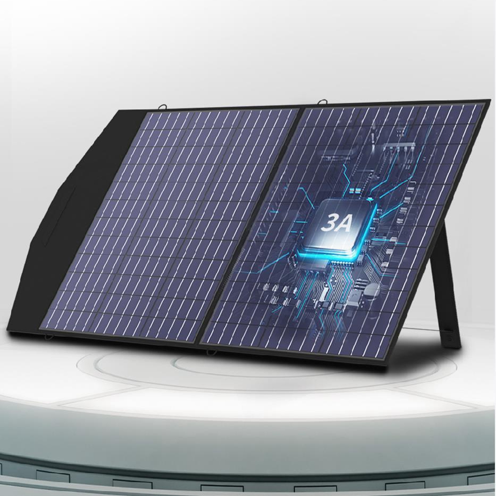 ALLPOWERS 100W Portable Solar Panel for Power Station, Foldable Solar Generator Charger with Adjustable Kickstand, IP66 Waterproof for Camping, RV, Boat, Home, Off Grid, Power Outage