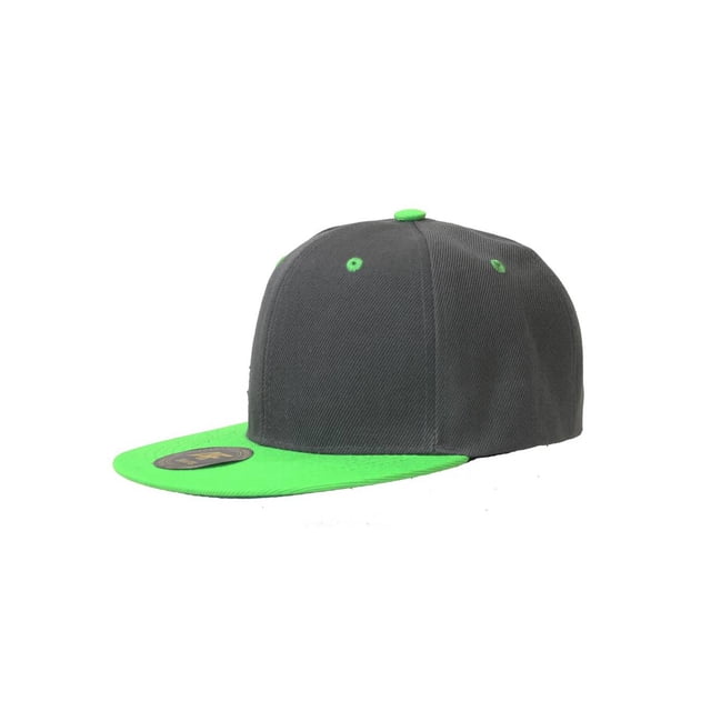 New AF Two Tone Snapback - Grey / Lime