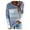 Blue, variant on gakvov Plus Size Sweaters For Women Fall Clothes Color Block Bohoknit Oversized Sweatshirt Loose Long Sleeve Crew Neck Drawstring Boho Pullover Tops