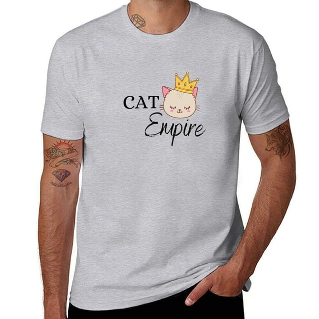 Cat Empire-Camiseta con bonito gato con camisetas de verano para fanáticos de los deportes camisetas gráficas ropa estética camisas de entrenamiento para hombres
