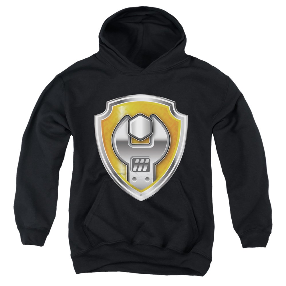 Paw Patrol Rubble Badge Unisex Youth Pull-Over Hoodie