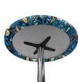 thumbnail image 7 of SEANATIVE 2 PCS Round Tablecloths 24 x 24 Inch Cocktail Table Top Cover with Elastic Edge Stretch Fitted Small Round Table Topper Cap for Banquet Party, Dolphin Leaf Moon Night Scene Pattern, 7 of 7