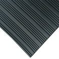 thumbnail image 3 of Rubber-Cal "Composite-Rib" Corrugated Rubber Floor Mats - 1/8 in x 4 ft x 3 ft Black Rubber Roll, 3 of 6