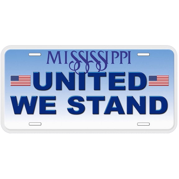 Mississippi United We Stand Novelty Car Auto License Plate