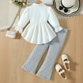 thumbnail image 7 of Kiijoy Toddler Girls Outfits Cotton Long Sleeve Tunic Shirt and Pants Set, Sizes 3-4, 7 of 7