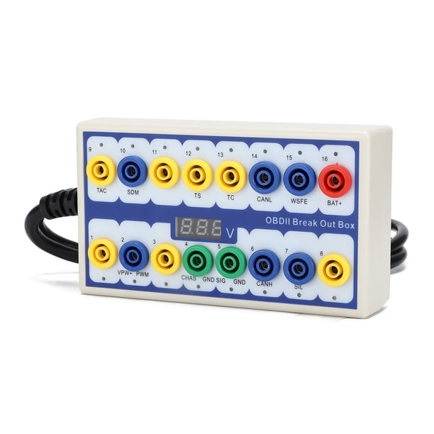 Detector de protocolo OBDII, caja de conexión OBD2 de 16 pines, herramienta de diagnóstico OBD, herramienta de diagnóstico de automóvil de grado profesional