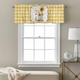 thumbnail image 3 of Vintage Sunflowers Valance Curtain for Windows Yellow Plaid You Are My Sunshine Country Rod Pocket Curtain Valances Short Window Treatments Panels for Kitchen Bathroom Laundry Basement 60 x 14 Inch, 3 of 9