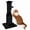 AllBlack, variant on PAWSCRAT 32 in Sisal Cat Scratching Post for Large Cats, Sturdy Wide Base for Furniture Protection, Light Gray