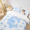 thumbnail image 3 of Manfei Cute Coquette Bow Duvet Cover Set For Girls,Letter C Monogrammed Bedding Full For Kids,Reversible,3-Piece(No Comforter), 3 of 6