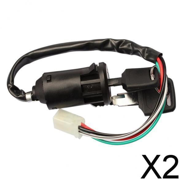2 Llaves Universales para Interruptor de Encendido de Motocicleta Compatibles con 2 piezas
