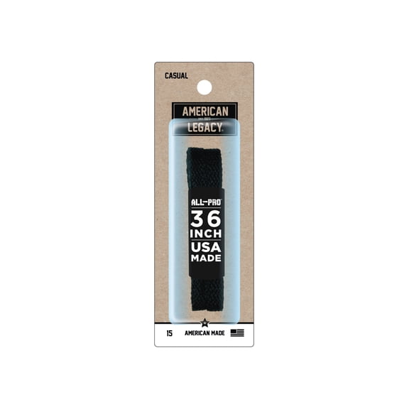 American-Legacy Athletic Narrow Flat Black 36"