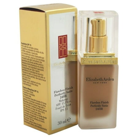 - Elizabeth Arden Flawless Finish Perfectly Satin 24HR Makeup Broad Spectrum Sunscreen SPF 15 - Soft Tan 15