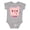 AC-Heather Grey, variant on Kawaii I Love Pigs Boys or Girls Baby Bodysuit
