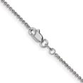 thumbnail image 3 of Avariah Diamonds Solid 14K White Gold 1.8mm Round Cable Chain - 20"- Made In Italy, 3 of 8