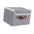 thumbnail image 4 of Contenedor de almacenamiento con tapa, lavable, rectangular, independiente, resistente al polvo y con tapa gris, 4 of 9