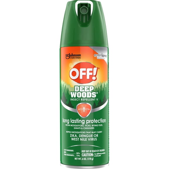 OFF! Deep Woods Mosquito Repellent V, up to 8 Hours of Protection from Mosquitoes, 6 oz