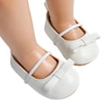 thumbnail image 2 of LYHaoo Girls Sandals Baby Sandals For Soft Sole Walking Shoes With Bow Design Comfortable Casual First For Girls And Boys 0 18 Months Sizes 5 Toddlers(6-12 Months), 2 of 7