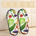 thumbnail image 2 of Balery Vegetables2 Pantuflas de Casa de Felpa Silenciosas con Diseño Estampado, Zapatillas Cómodas Antideslizantes de Algodón para Interior-Medium, 2 of 8