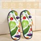 thumbnail image 2 of Fotbe Vegetables2 Pantuflas Peludas para Mujer con Estampado, Zapatillas de Peluche, Zapatos de Invierno para Casa, Uso Interior y Exterior-Large, 2 of 8