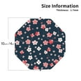 thumbnail image 2 of Rateoe Cherry Blossoms Drawing Drink Coasters Set of 4 Leather Coasters Spill Protection for Table Desk,Durable and Non Slip Leather Coaster ,4 Inches Drink Mats-Octagon, 2 of 6
