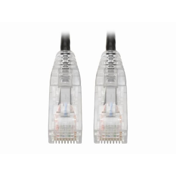 Eaton Tripp Lite Series Cat6 Gigabit Snagless Slim UTP Ethernet Cable RJ45 M/M PoE Black 6 ft. 1.83 m