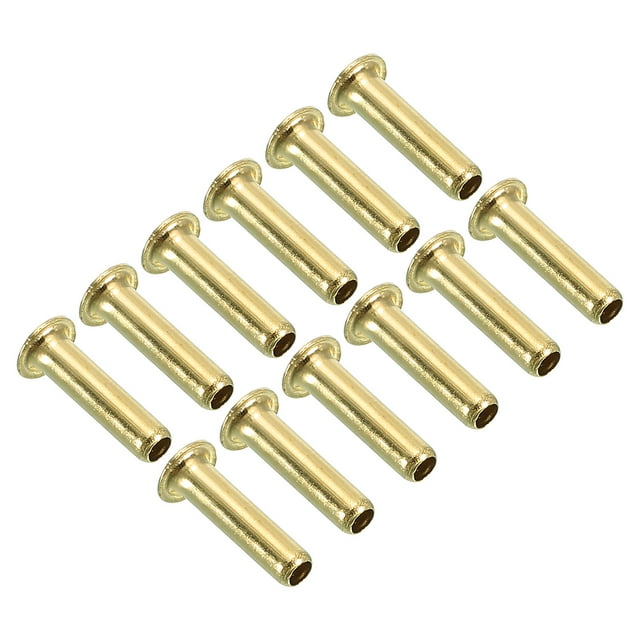 Unique Bargains 2.5mm ID 4mm OD Brass Compression Insert, 12Pcs Insert Tube Support Compression Fitting Accessories Kit