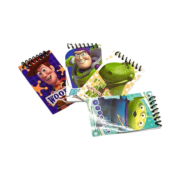 4pk Disney Toy Story mini spiral notepads