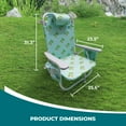 thumbnail image 3 of Open Box Bliss Hammocks Folding Beach Chair Recliner with Detachable Cooler, 3 of 12
