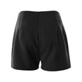thumbnail image 4 of Pxiakgy Womens Shorts Dressy High Waisted Wide Leg Shorts Pleated Business Casual Work Trouser Shorts Lounge Summer Side Button Pleated Shorts with Pockets Dressy Summer Shorts for Women 2025 Relaxe, 4 of 5