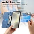 thumbnail image 6 of for Samsung Galaxy A14 5G Zipper Wallet Case, 2-in-1 Magnetic Wallet Case Phone Cover, Card Slots Holder PU Leather Case TPU Bumper Shockproof Anti-Drop Cover for Galaxy A14 5G, Blue, 6 of 11