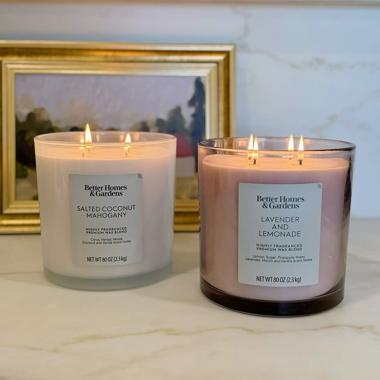 Better Homes & Gardens Salted Coconut Mahogany Scented 4-Wick